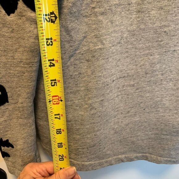 Zara grey sweatshirt, sz S, laser cut out applique, EUC, - Picture 7 of 15